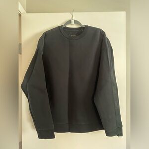All Saints Black Scuba Crewneck Sweatshirt